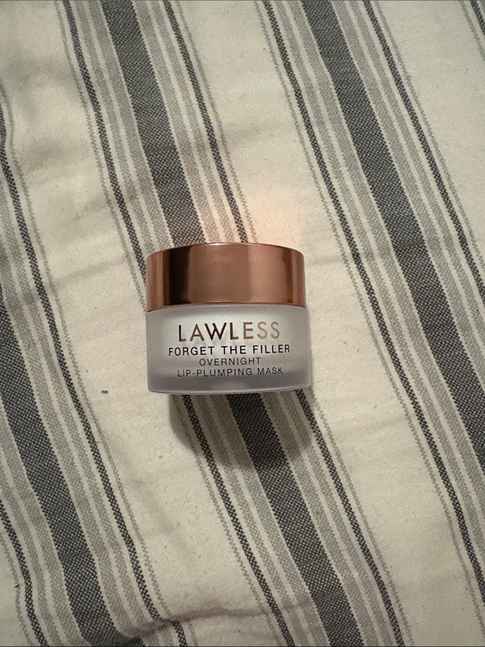 LAWLESS Forget The Filler Overnight Lip-Plumping Mask — Rose Gold Cap